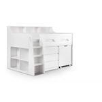 Julian Bowen JUPITER MIDSLEEPER-WHITE, Particleboard, Single