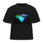 HDE Sound Activated LED T-Shirt - M - Discone