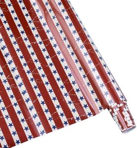 Tintnut USA Flag Heat Transfer Vinyl Roll- 12 Inch X 5ft American Flag Patriot Retro Stars Stripes Pattern Iron On Vinyl Independence Day HTV for DIY T-Shirts Bag