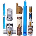 Star Wars Lightsaber Forge, Jedi Master Obi-Wan Kenobi, Electronic Lightsaber with Extendable Blue Blade, Ages 4 and Above