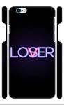 XTrust ' Glow Loser Lover ' Motivational Quotes Text in Black and White Premium Printed Hard Mobile Back Cover for Apple iPhone 7+, 8+