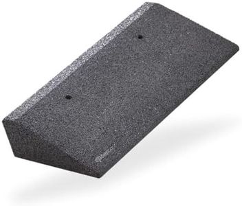 bepco Bordsteinkanten-Rampe LxBxH: 50 x 25 x 10 cm aus Gummi (schwarz) Auffahrrampe,Türschwellenrampe, mit eingelagerten Unterlegscheiben zur Befestigung