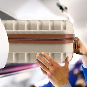 Flight Knight EasyJet Cabin Bag 45x36x20cm – Lightweight 4-Wheel ABS Underseat Suitcase