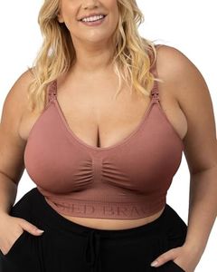 Kindred Bravely Sublime Simply Nursing Bras for Breastfeeding, Adjustable, Seamless & Wireless Maternity Bra (Redwood, X-Large Busty)