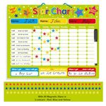 Multi-Purpose Magnetic Reward Star Chart - Durable 40x30cm Board for Behaviour & Task Tracking