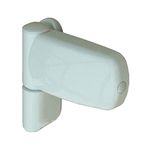 UPVC Door Flag Hinge Avocet MT3D Mini Triad Adjustable For Double Glazing Doors (White pack of 1)