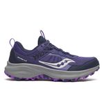 Saucony Women's Excursion TR17 Trail Running Shoe, Marine/Fossil, 8.5 M US