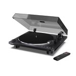 SHARP RP-TT100 Automatic Turntable with Bluetooth-Out & USB-C Recording | Built-In Pre-Amp, 33⅓ & 45 RPM Speeds, Fully Automatic Tonearm | AT-3600LA Cartridge Includes Remote Control - In Matt Black