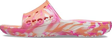 Crocs Unisex-Adult Men's and Women's Baya Ii Slide Sandals, Papaya/Multi, 8 Women/6 Men