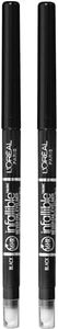 L'Oréal Paris Infallible Never Fail Eyeliner, Black, 2 Count