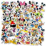 Mickey Mouse Stickers,50 Pcs Graffiti Vinyl Waterproof Decals for Water Bottles Computer Bicycle Skateboard Luggage Phone Pad Laptop Kids Teens Adults Stickers Pack