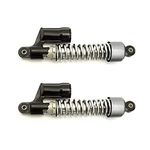 Casago CARSAB1 Rear Shocker Suspension Spring Adjustable Bike Shock Absorber for Motorcycle (Silver, 2 Pcs)