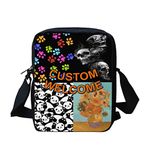 Kuiaobaty Novelty Customized Crossbody Bag for Girls, Personalized Small Messenger Bag with Multi Pocket, Zip up Square Pouch