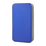 alavisxf xx CD Case Hard, 96 Capacity Plastic Portable Travel CD Case Protective Zipper DVD Case Holder Disc Car Storage Wallet Bag (96 Capacity, Blue)