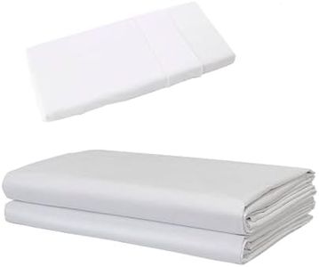 PRONENS®. Pack de 2 Sábanas encimeras Blancas para Cuna de bebé y hamacas de guardería Tejido Suave y Resistente sin elásticos para los niños. Personalizable con el Nombre Bordado 110 x 180 cm.