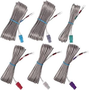 ExploreHome Set of 6 Replacement Speaker Wire Cord Cable Kits for Sony DAV-HDX275 DAV-HDX475 DAV-HDX576WF DAV-HDX589W DAV-HDX675 DAV-HDX678WF DAV-HDX900W DAV-SB500W Surround Sound System Speaker Cord
