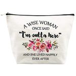 Retirement Gifts for Women Best Friends Wife Mom Grandma Coworkers Boss Nurse Teachers Retirees Colleagues Work BFF Bestie Funny Birthday Retired Makeup Bag