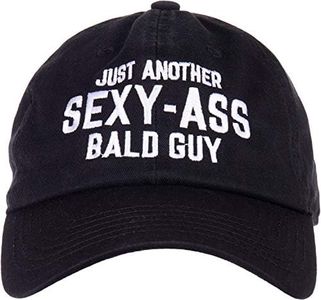 Ann Arbor T-shirt Co. Just Another Sexy Bald Guy | Funny Dad Husband Grandpa Joke Men Humor Baseball Dad Hat Black, Black, One Size