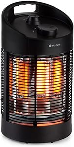 Blumfeldt Standing Infrared Heater, Patio Heater, 700W Indoor & Outdoor Heater, 360° Oscillation Heaters For Home, Enclosed Electric Patio Heaters, Safe, Energy Efficient IPX4 Outdoor Electric Heater