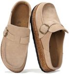 Project Cloud Genuine Leather Moccasin-Style Clogs for Women - Memory Foam and Water Resistant Mules Slip-on - Non-Slip and Durable Clogs Casual Shoes for Women Footwear (Carline, SANSUE,5.5)