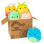 SQUISHMALLOW 5" Plush Mystery Box 5 Pack - Various Styles - Officially Licensed Kellytoy Plush - Collectible Soft & Squishy Mini Stuffed Animal Toy - Gift for Kids, Girls & Boys - 5 Inch