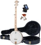 Deering Goodtime Maple Openback Banjo with Hard Case Instrument Alley Open Back Combo - Made in the USA