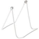 12 Gibson Holders 2A Adjustable Wire Display Easels- 3.75" W x 4" H with 1.5" display ledge, White