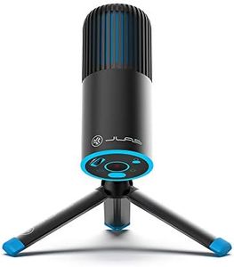JLab Talk GO Microphone USB Plug & Play avec USB-C, 2 Diagrammes Directionnels, Contrôle du Volume et Coupure Rapide du Son - Micro pour Streaming, Gaming, Jeux Vidéos en Ligne et Podcasting