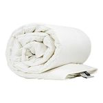 Devon Duvets King Wool Duvet Summer 300 gsm Lightweight 4-7 TOG British Handcrafted (White)