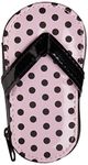 Kate Aspen Pink Polka Flip Flop Five Piece Pedicure Set with Matching Thank You Tag
