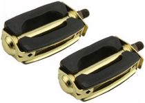 krate Pedals 1/2 Black/Gold. Bike Pedals, Bicycle Pedal, for lowrider, Beach Cruiser, Chopper, Limo, Stretch Bike