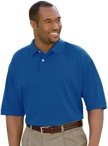 HARBOR BAY by DXL Men's Big and Tall Piqué Polo Shirt Nautical Blue 2XLT