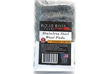 Stainless Steel Wool 8 Pad Pack (Coarse) Oil Free Manufacturing - Made in USA!