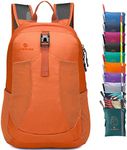 sinotron 22L Lightweight Packable Backpack, Small Foldable Hiking Backpack Day Pack for Travel Camping Outdoor Vacation (orange)