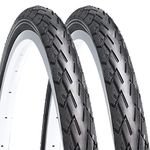 Hycline 2-Pack Road Bike Tires: 700x35C (37-622) Folding Replacement Puncture-Resistant Bicycle Tires for City Commuter Road（2 Tires）