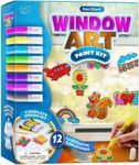 Window Art for Kids - Sun Catchers Painting Kit - Suncatcher Craft Set Easter Gifts for Girls & Boys - Girl Arts and Crafts Ages 6-12 yr Old - Kid Paint Activities Kits - Kids DIY Projects Age 6 7 8 9 10-12