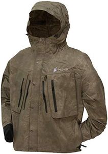 Frogg Toggs Men's Tekk Toad Breathable Waterproof Rain/Wading Jacket, Stone, XX-Large