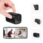 Spy Camera WiFi Mini Camera, UCOCARE Wireless Camera Surveillance Interieur, 5200mAh Battery Life, 2MP/1080P Wire-Free Portable, Smart Human Detection, 160° Wider Angle, 2-Way Talk, 10M Night Vision