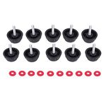 Reel Handle Screw Practical Durable Screw s Covers with Gaskets Compatible with Fishing Knob Power Handle Grip Accessory,10 Pcs