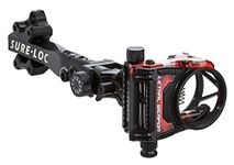 Sure-Loc 5-Pin Lethal Weapon Red Sight, Black, Right