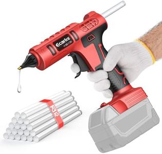 Ecarke Cordless Glue Gun for Mil Waukee 18V Lithium Battery Cordless Hot Sol Glue Gun Great for Repair Crafts DIY (with 20pcs 11mm Glue Sticks)
