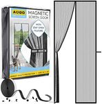 AUGO Magnetic Fly Screen Door - Self Sealing, Heavy Duty, Hands Free Mesh Net Partition Keeps Bugs Out - Pet and Kid Friendly - Patent Pending Keep Open Feature - 87x 207cm