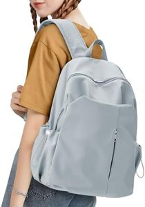 suradar Mochila Escolar Adolescente Universitarias Portatil Compartimentos Mochilas Colegio Ligera Mochila Instituto Casual Backpack para Escolar Viaje Trabajo gris-azul