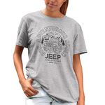 All+Every Jeep for Adventurous Souls Women's Boyfriend Fit T-Shirt Heather Grey