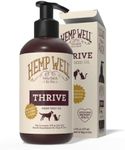 Hemp Well Thrive Oil for Dogs and Cats – Supports Hip, Joint, and Heart Health, Promotes Immune System, and Promotes Healthy Skin from Seasonal Allergies, Organically Sourced - 8 Ounces