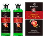 URBANMAC Fruit Vinegar Gel Hair Color Natural Hair Color Dye for Black Hair Dye(500ml x 2) - Black