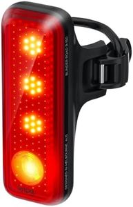 KNOG Blinder R-150 USB Rechargeable Bike Tail Light - 150 Lumen Rear Bike Light with Strobe LED & Angled Beam for Maximum Visibility, 50-Hour Runtime, Bike Rear Light One Size Black/Red