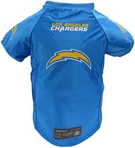 Littlearth NFL Los Angeles Chargers Premium Pet Jersey, X-Small, Team Color, (320135-CHRG-XS-1)