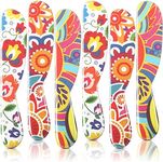 6 Pieces Melamine Butter Spreader Plastic Butter Spreader 6 Inch Fun Vibrant Colorful Butter Knife Versatile Butter Knife Spreader For Cream Cheese, Jelly, Mayo, Frosting, Sandwich (Floral Style)