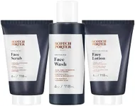 Scotch Porter Scotch Porter Men’s Face Care Collection – Exfoliate, Cleanse & Restore, & Moisturize & Defend Skin – Includes Face Wash, Facial Scrub & Face Lotion